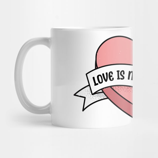 Love is not cancelled heart valentine funny saying by star trek fanart and more